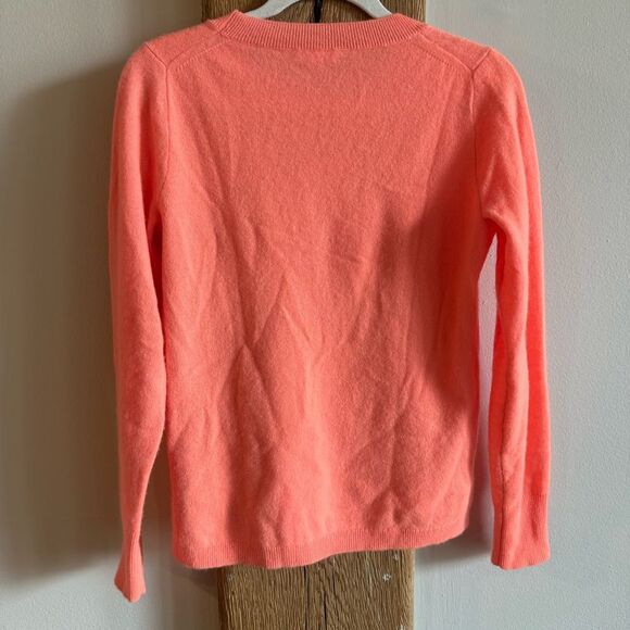 J. Crew 100% Cashmere Sweater - Coral Sz Small - Picture 6 of 8